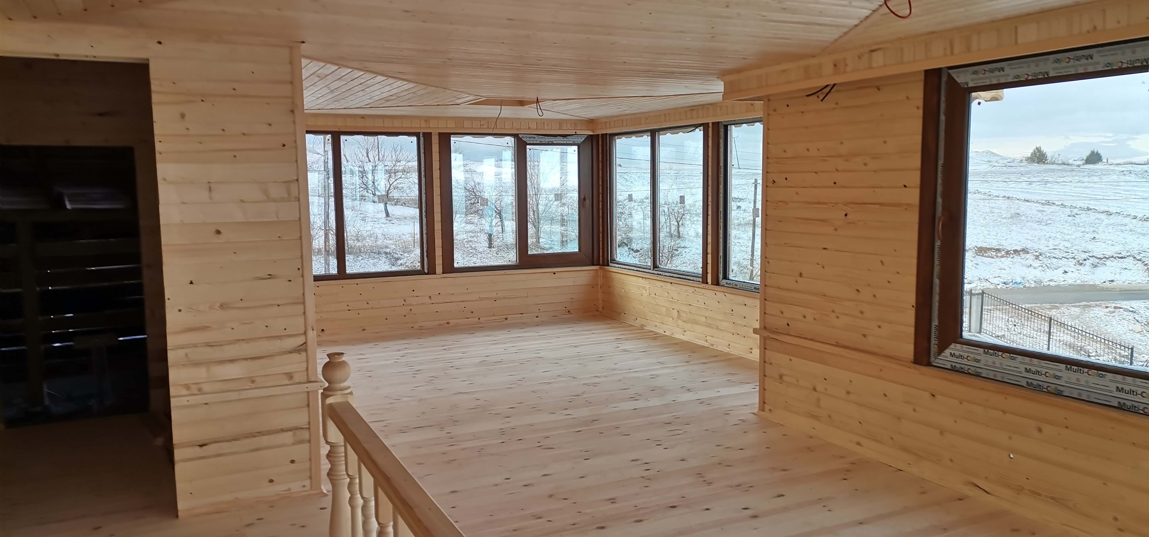 Ahşap döşeme, açık oda