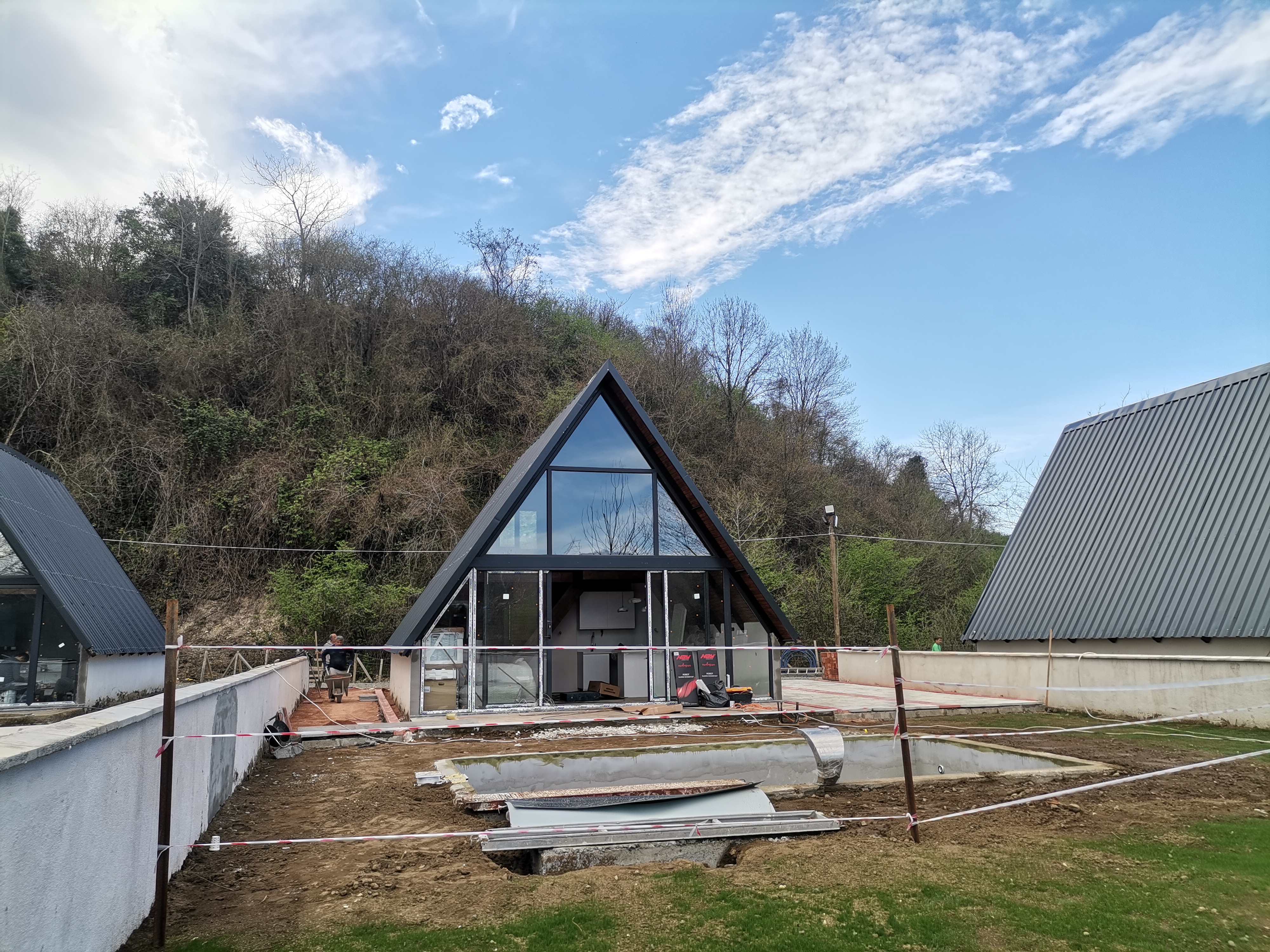 Çelik konstrüksiyon, ahşap döşeme